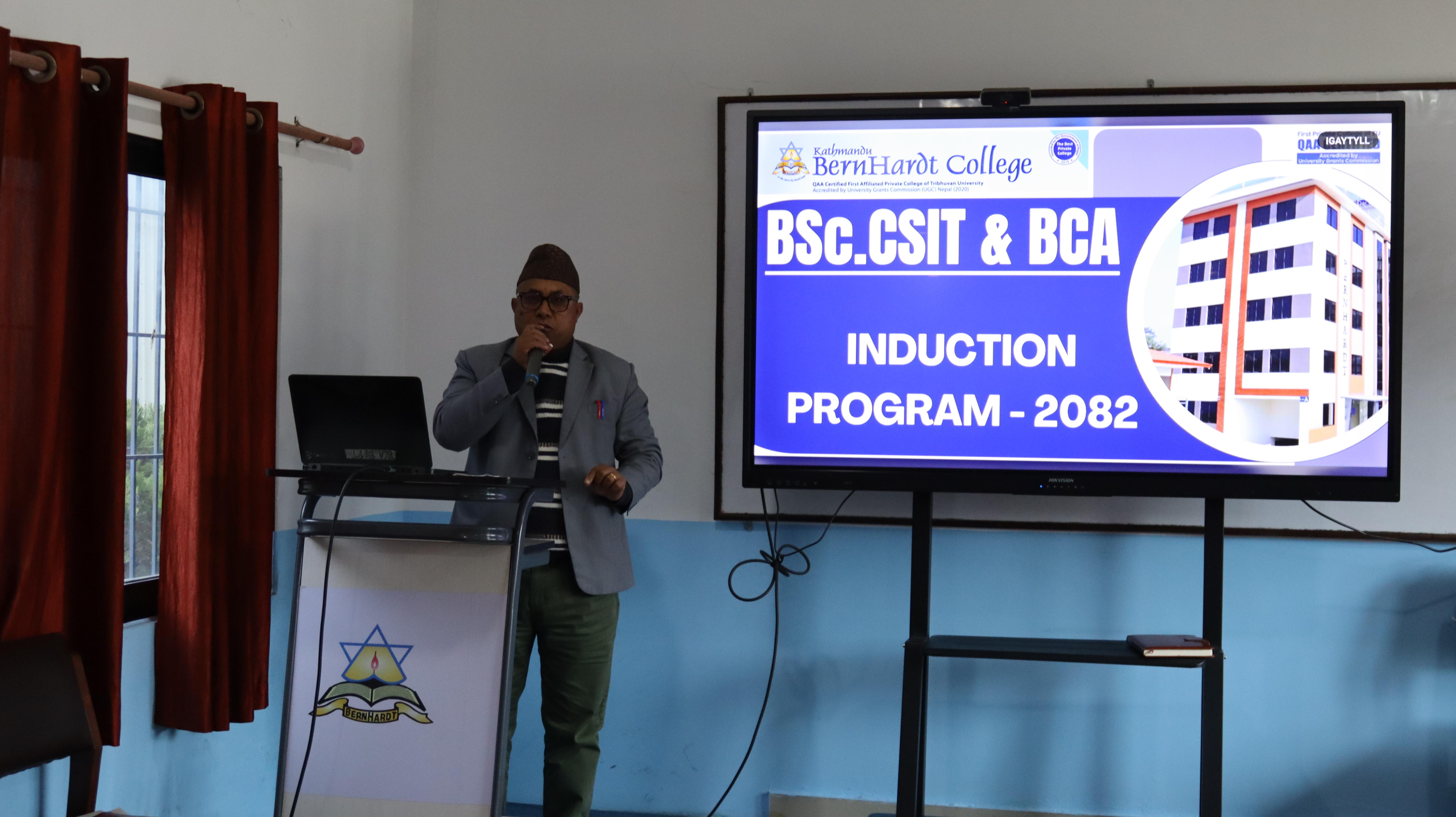 INDUCTION PROGRAM (BSc.CSIT & BCA-2082)