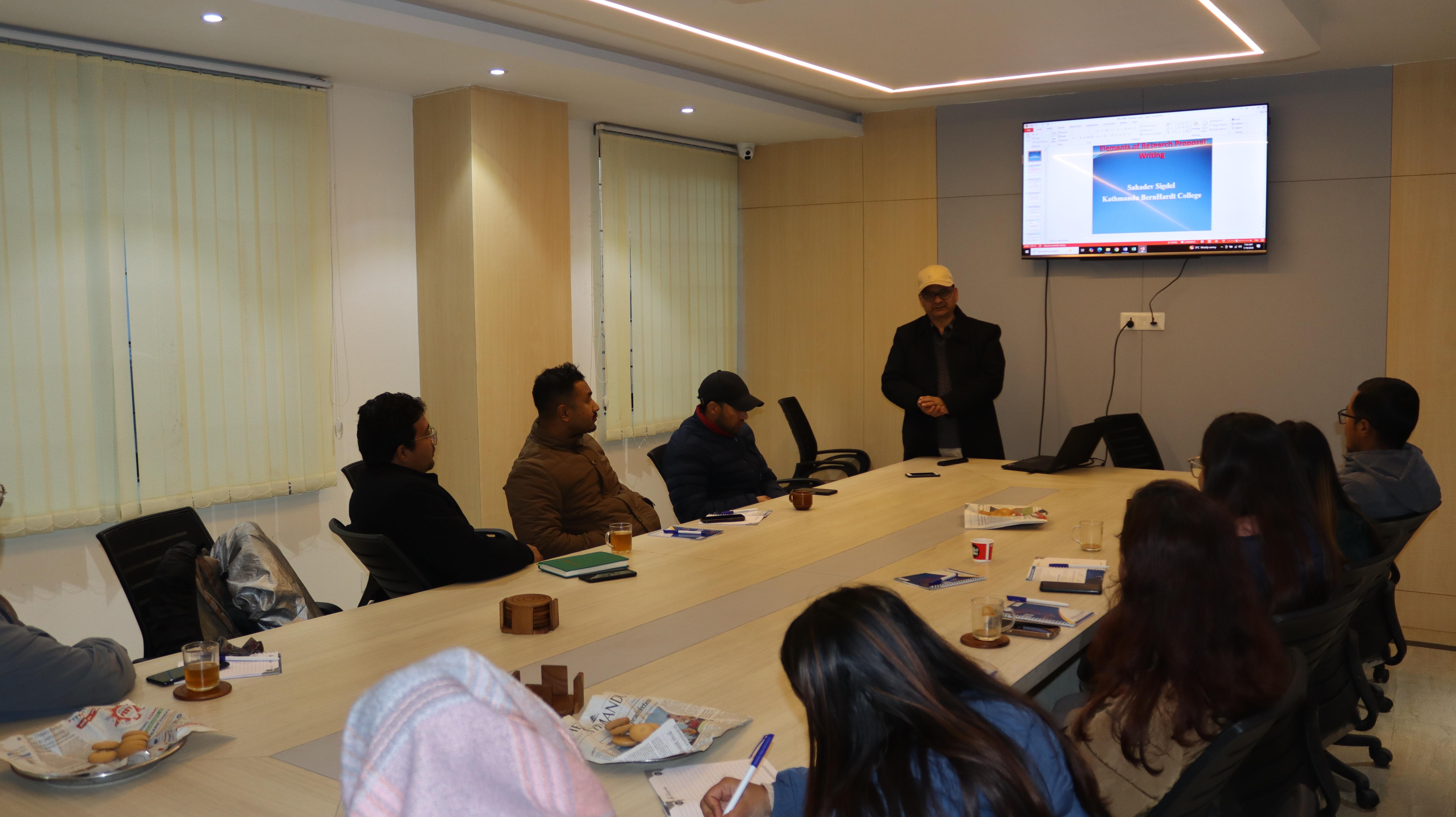 Workshop for MBS Final year on "How to write Research Proposal & Thesis