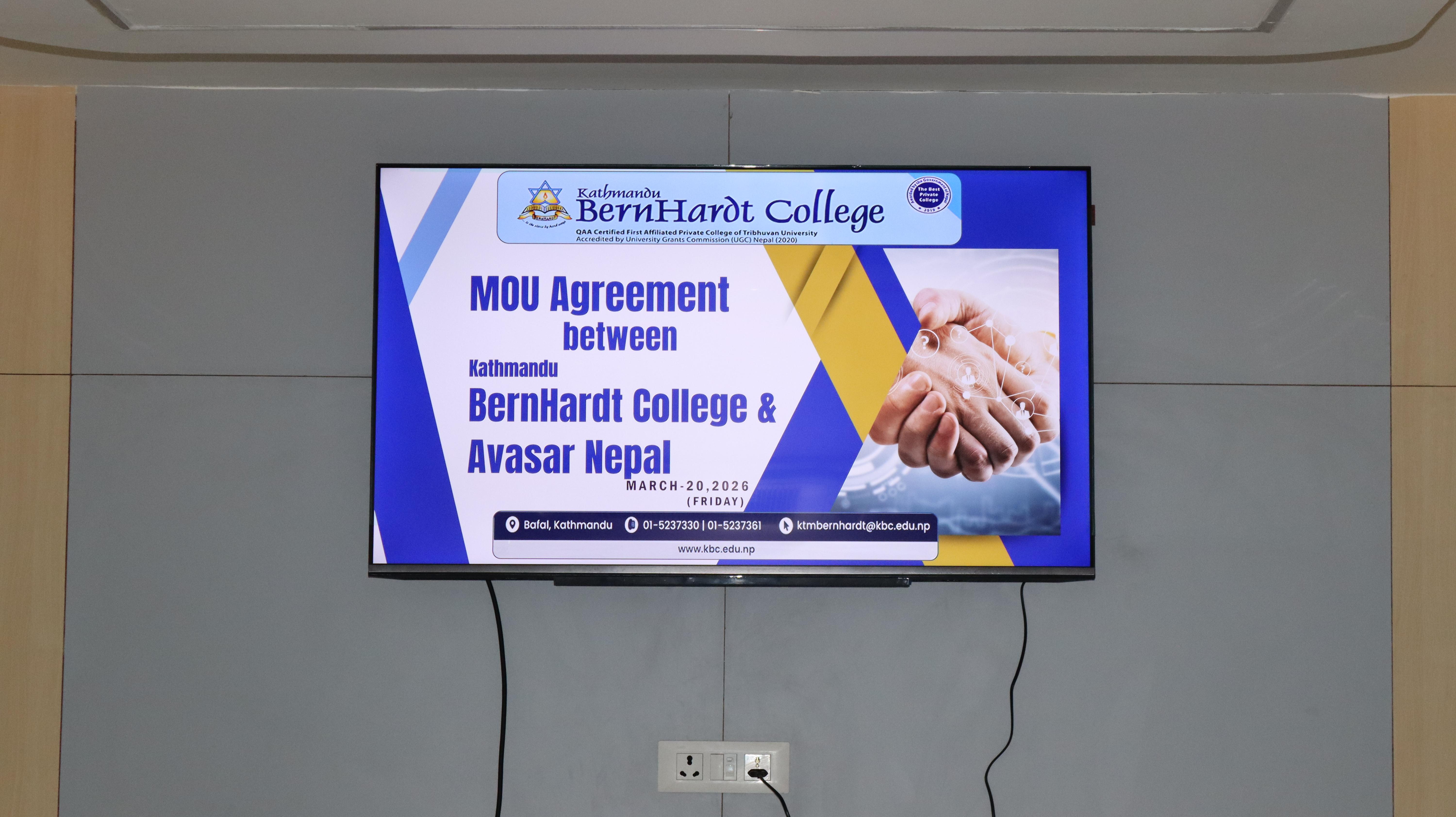 MOU with Avasar Nepal