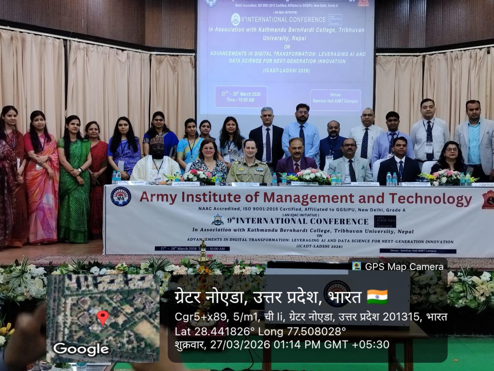 9th international conference organized by Army Institute of Management and Technology