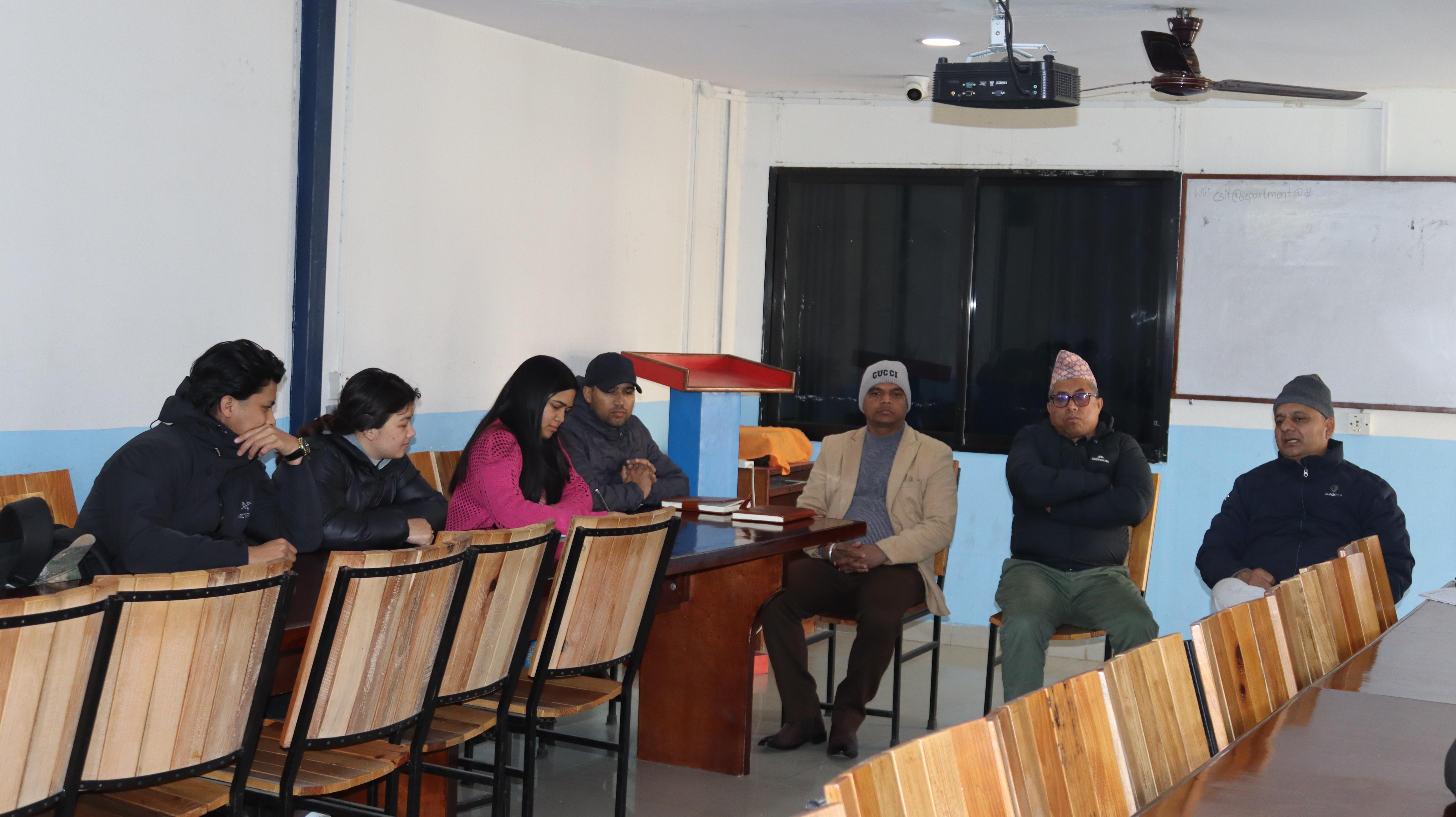 Meeting of the Student Quality Assurance Cell/Council (SQAC).